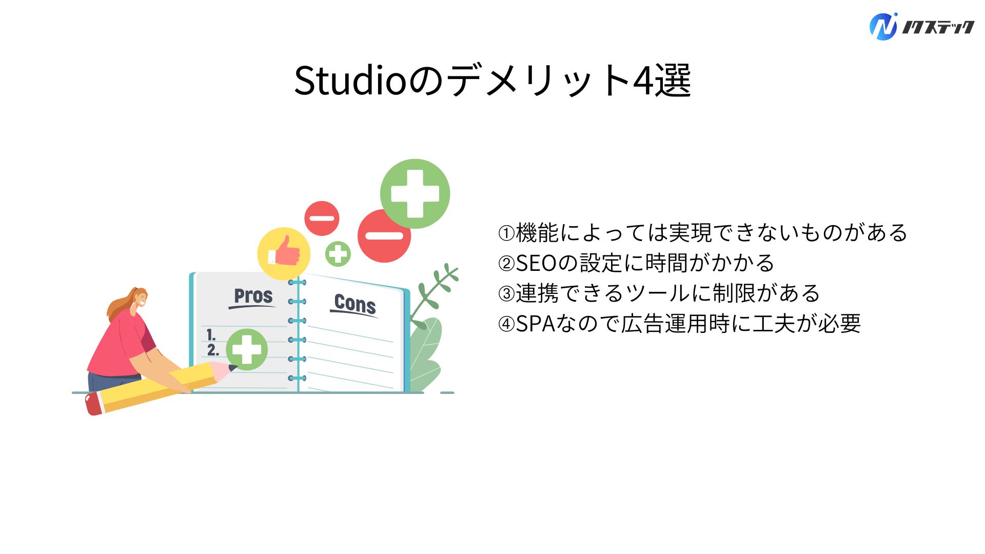 StudioでLP制作する際のデメリット4選
